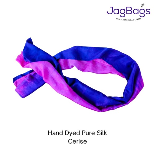 JagBag Long Silk Scarf - Cerise